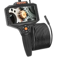 Product image of Triple Lens Borescope, 5 inch IPS 1080P Split Screen, 10 LED, 16.5FT Cable