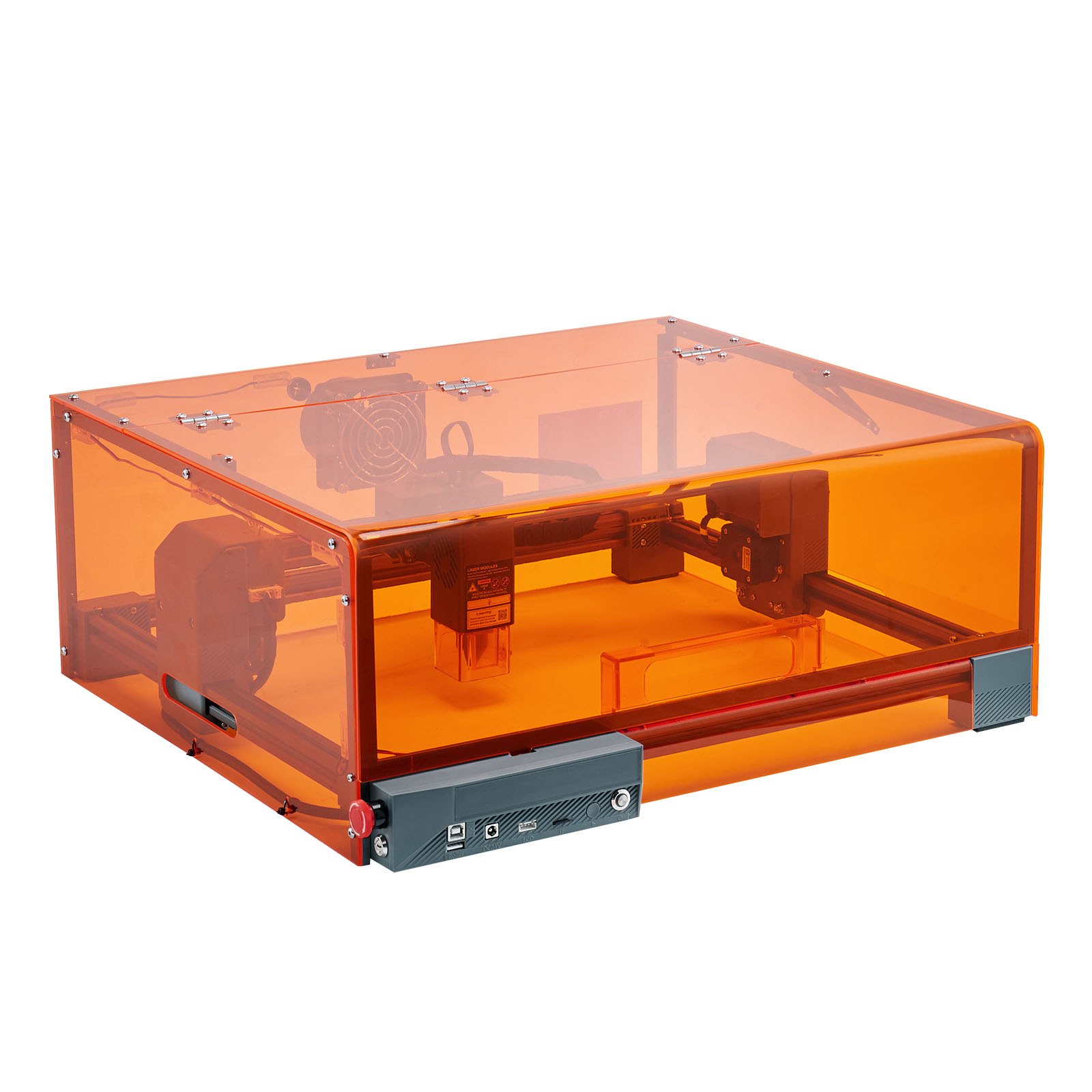 Laser Engraving and Cutting Machine, 10W, 11.8 x 11.8 In, Enclosed, Class 1