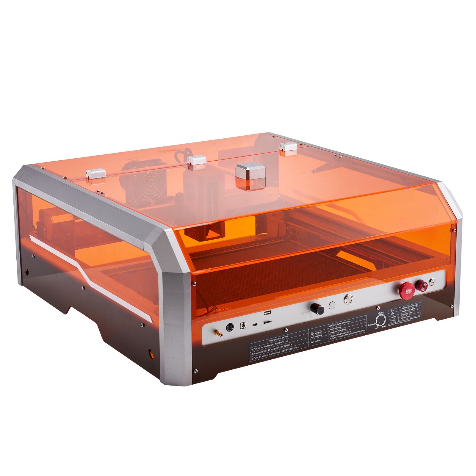 Laser Engraver, 20W, Laser Engraving And Cutting Machine With Enclosure Camera, Laser Cutter, 15.7 X 15.7 In Working Area, 30000 Mm/min, For Wood, Leather, Glass, Paper, Certain Metal, Class 1
