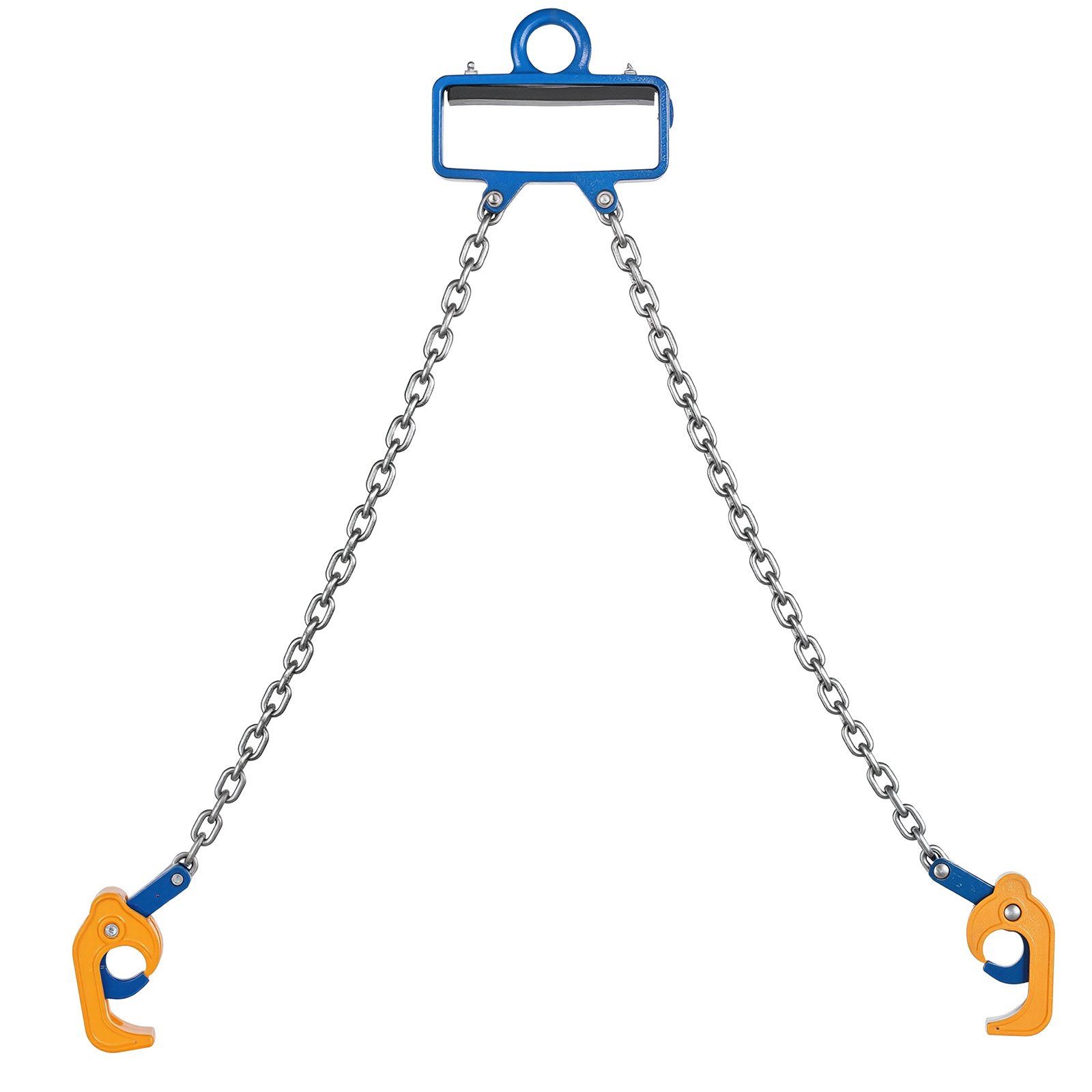 Chain Drum Lifter, G80 Drum Lifting Chain Sling With Security Hook, 2200LBS Capacity, Drums Handling Equipment Fits For Crane Forklift, Carbon Steel Barrel Lifter For Plastic & Metal Drums