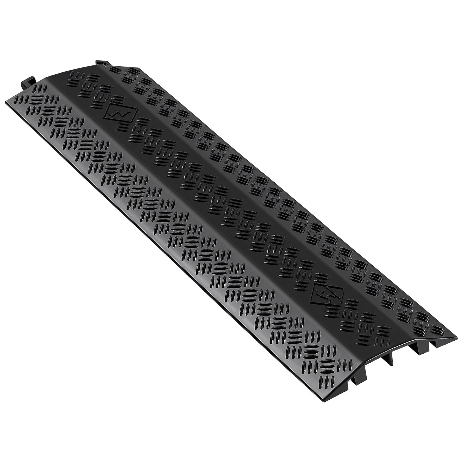 Drop Over Cable Cover, 17,500 Lbs Axle Load Capacity, Heavy Duty Cable Hose Protector Ramp, Floor Cord Cover, For High Walking Traffic Areas, Indoor, Outdoor, Home, Office, Warehouse, 1 Pack