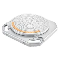 Product image of Wheel Alignment Turn Plates, 2-Ton Capacity, Brass Dial, 360° Rotating, 2-Piece Set