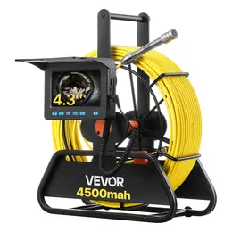 Product image of Sewer Inspection Camera, 164 ft, 4.3 in. Monitor, IP68, 6 LED, 4500mAh Battery