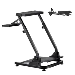 Racing Wheel Stand, Adjustable & Foldable Simulator Stand For Logitech G29 G27 G920 G923, Thrustmaster T300RS T300GT T248 TS-PC TSXW Gaming Cockpit,Pedals Simulator NOT Included