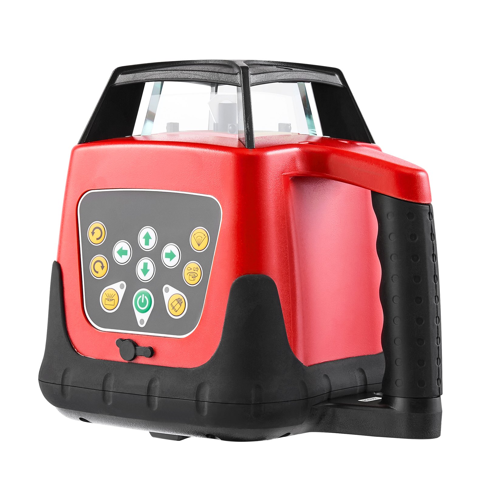 Rotary Laser Level Kit, 2000ft 360-Degree Self Leveling Green Horizontal Laser Transit,with Tripod,Receiver,Remote Control, Scale, Toolcase, IP66 Rating Waterproof, 0.80in/100ft For Construction