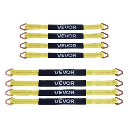 Wheel Chock Tie-Down Kit, Axle Type Trailer Tie Down Strap, Car Tie Down Kit With Break Strength 10009 Lbs, Working Load 3333 Lbs, Trailer Ratchet Strap For ATV, UTV, & Heavy-Duty Pickup Trucks