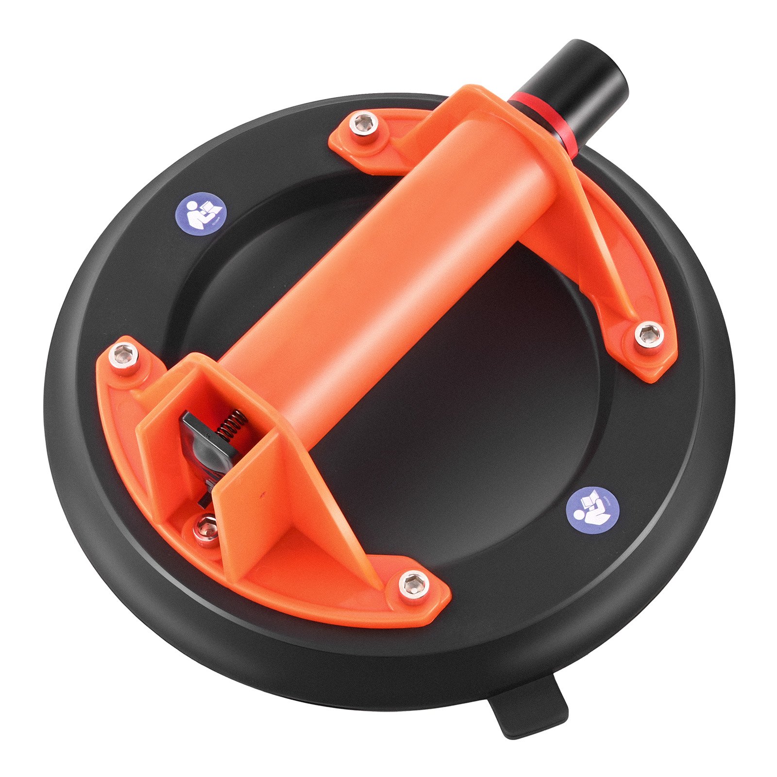 Vacuum Suction Cup, 8-Inch Vacuum Glass Lifter With ABS Handle, 400 Lbs Max Lifting Capacity Tile Suction Cup Tool With Carrying Case For Lifting Large Tile, Granite, Drywall, Windows (1-Pack)