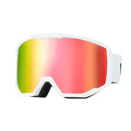 Ski Goggles, Cylindrical Lens With Pink Revo Coating, OTG Anti Fog Snow Goggles For Men Women Youth, TPU Frame & Ventilation Structure, Suitable For Skiing, Skating, Snowboarding, Cycling