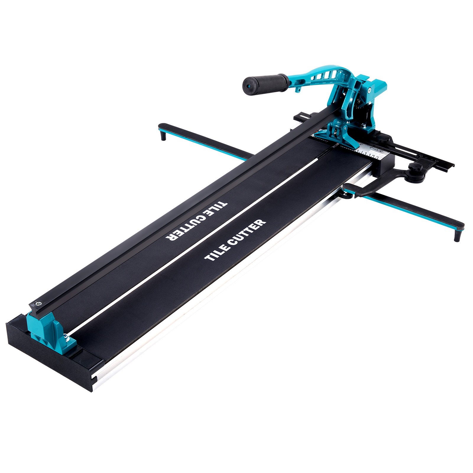 Manual Tile Cutter, 32 Inch, Porcelain Ceramic Tile Cutter With Tungsten Carbide Cutting Wheel, Infrared Positioning, Anti-Skid Feet, Durable Rails For Professional Installers Or Beginners