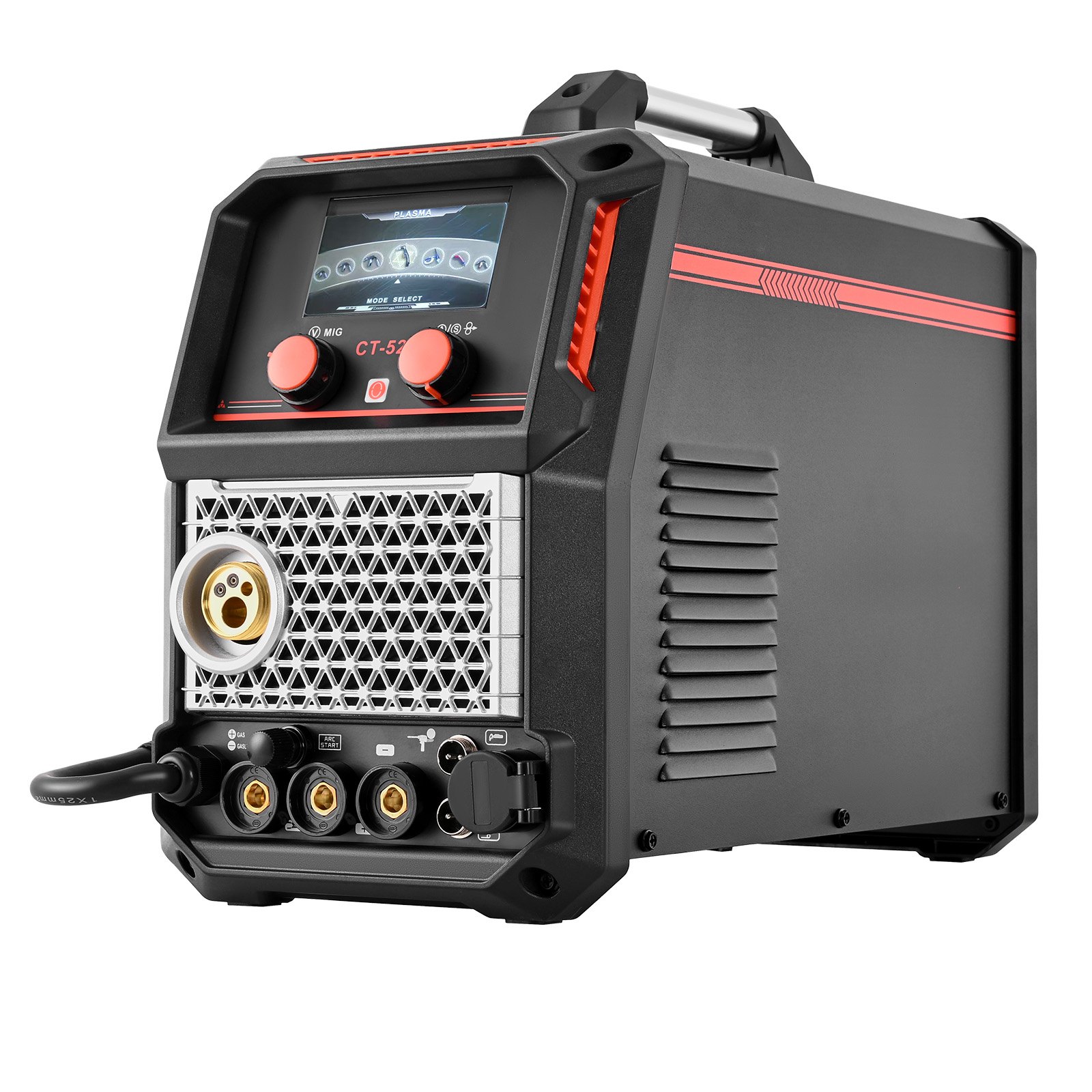Main product image of 5-in-1 Plasma Cutter Welder Combo - CUT/TIG/Gas MIG/Flux MIG/MMA, 50A Non-Contact Plasma Cutting Machine & 200A Synergic Welder, 110V/220V Aluminum Pulse Mig Welder Compatible With Spool Gun