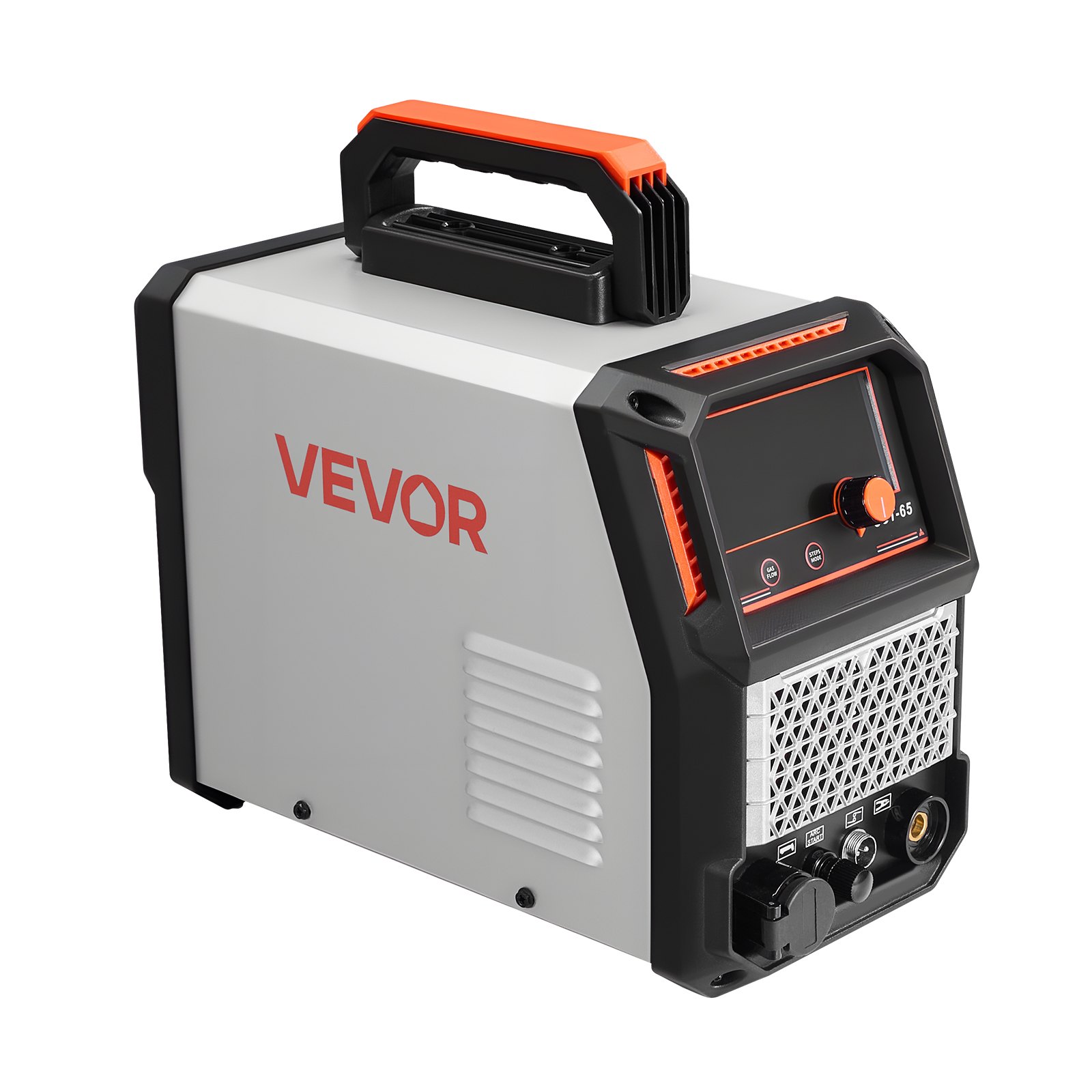 Plasma Cutter, 65A Non-Touch Pilot Arc Plasma Cutting Machine, 110V/220V Dual Voltage Digital Display IGBT Inverter - With 2T/4T Function & Adjustable PA/PT Time For Home Repairs, Workshops