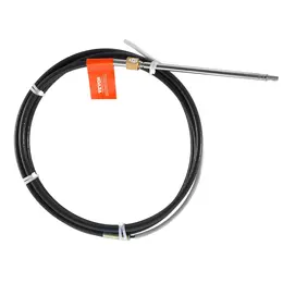 Boat Steering Cable, 17 Feet Outboard Marine Rotary Steering Cable, 1/2 Ton High Tensile Strength, Replacement Steering Cable Compatible With Most Single-Station Outboard Steering Systems
