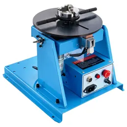10KG Rotary Welding Positioner, 0-90° Turntable, 8.1 Inch 3-Jaw Chuck, 1-12 RPM