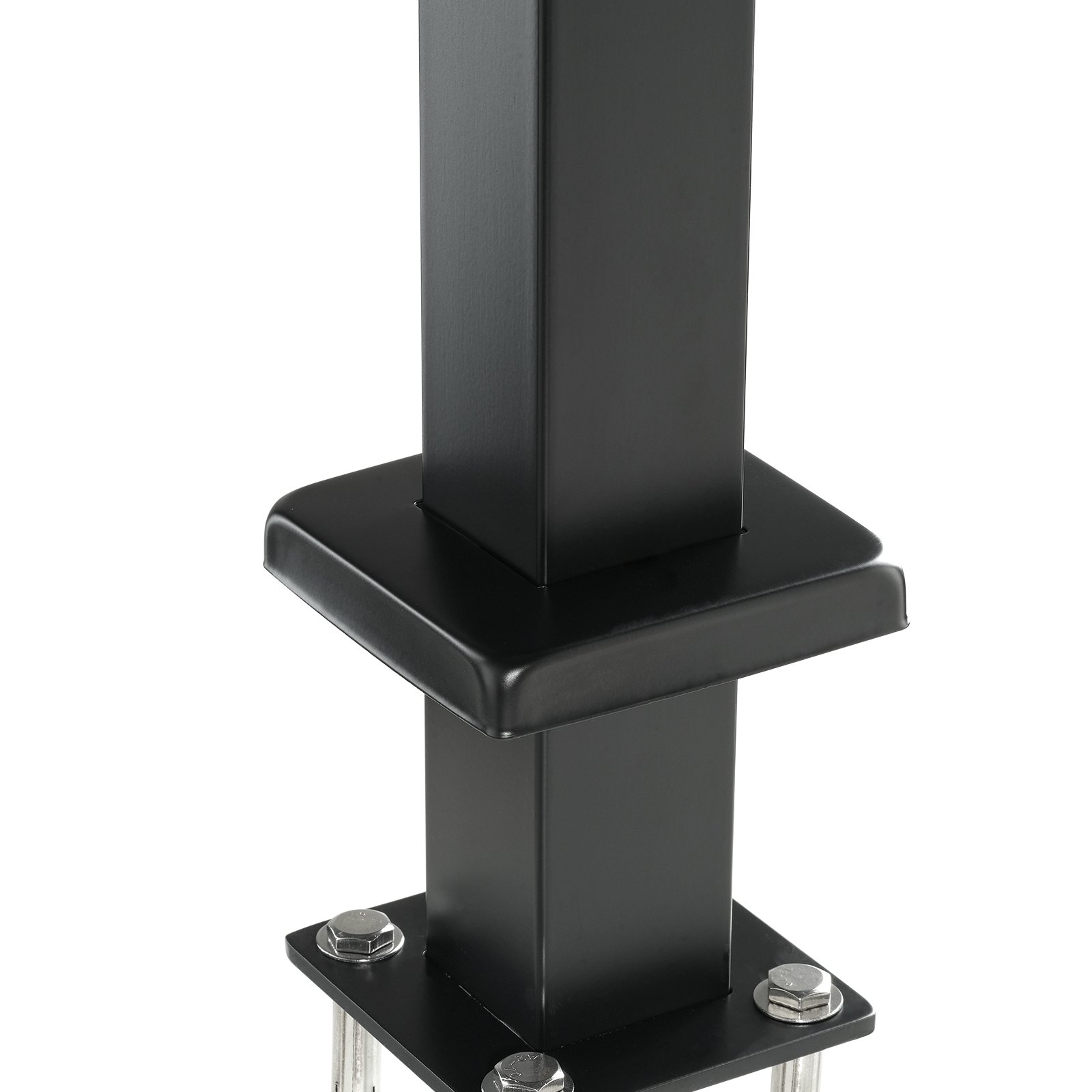 Cable Support Post, 36" Height, 2" Width, Steel Construction, No Pre-drilled Holes, Made Of Durable SUS304 Stainless Steel, Includes Horizontal And Curved Brackets For Deck And Stair Handrail