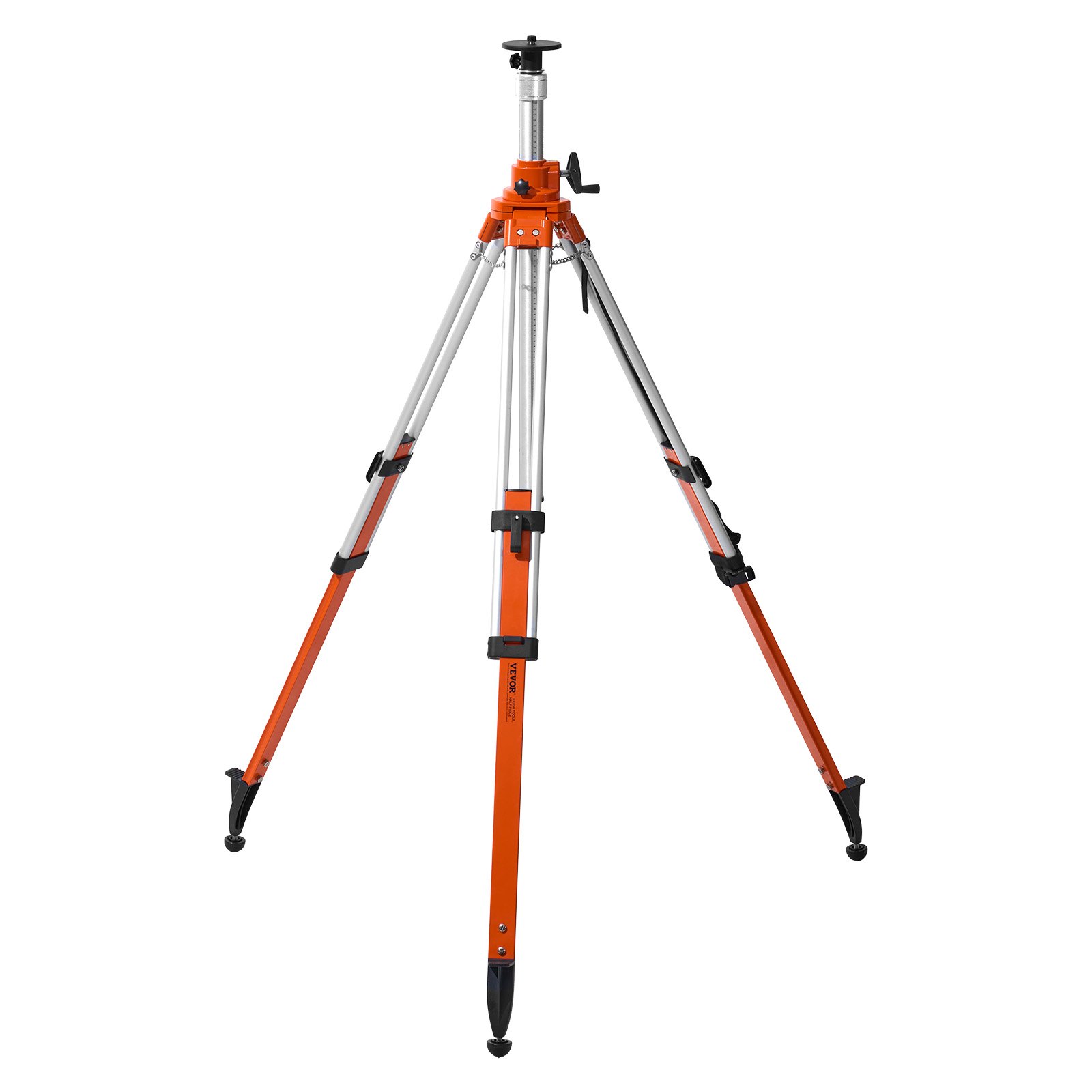 Laser Level Tripod Stand, 5/8"-11 Thread Mount, 45.07-114.37 Inch Height Adjustment Heavy Duty Survey Tripod, With Level Bubble & Diffusion Limiter , Liftable Non-Skid Feet For Construction