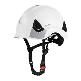 Product image of ABS Construction Hard Hat, ANSI/ISEA Z89.1, 6-Point Ratchet Suspension, Vented