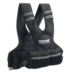 Adjustable Weighted Vest, 11-20lb Weight Vest With 6 Ironsand Weights And  Reflective Stripe, Body Weight Vest Exercise Set For Men Women, Workout Equipment For Strength Training Running Jogging