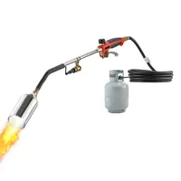 Product image of Propane Torch, 2,400,000 BTU, 10 ft Hose, Adjustable Flame, Push Button Igniter