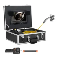 Sewer Drain Inspection Camera, 9" Monitor, 512Hz Locator, Self-Leveling, 165 Ft