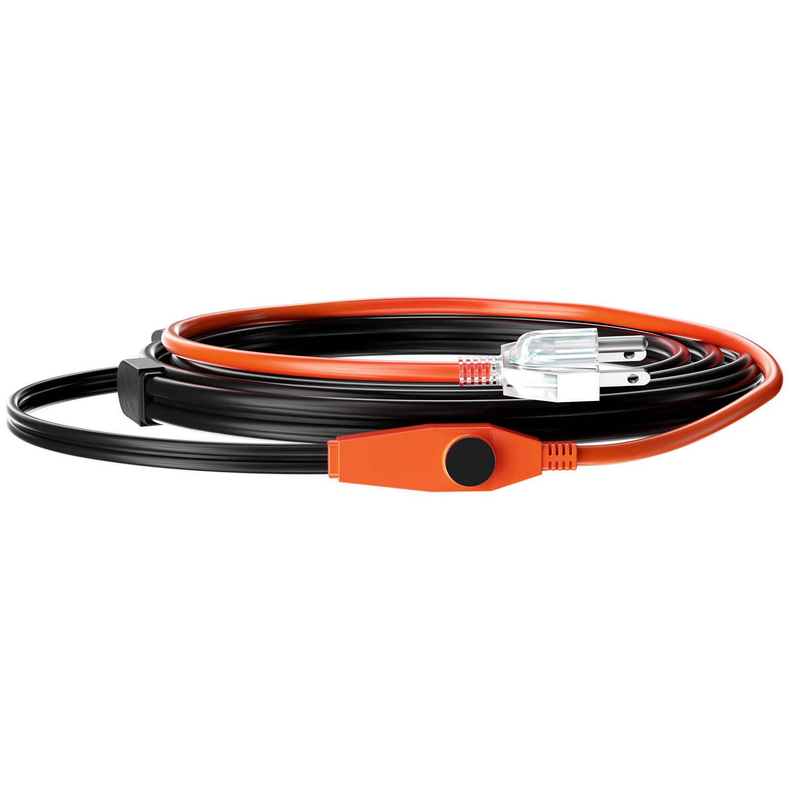 Pipe Heating Cable, 3FT 7W/FT Heat Tape For Pipes With Built-in Thermostat, Water Pipe Heat Cable Protects PVC Hose, Metal And Plastic Pipe From Freezing