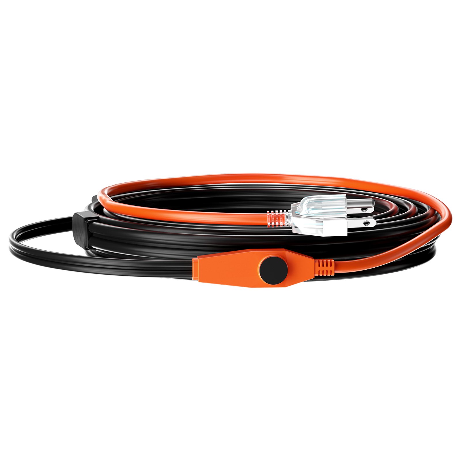Pipe Heating Cable, 9FT 7W/FT Heat Tape For Pipes With Built-in Thermostat, Water Pipe Heat Cable Protects PVC Hose, Metal And Plastic Pipe From Freezing