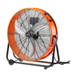 Drum Fan, 24 Inch High Velocity Industrial Shop Fan, Heavy Duty Commercial Use 3-Speed 8600CFM, 360°Adjustable Tilting,0-2h Timer Industrial Floor Fan For Warehouse,Workshop,Factory, Basement