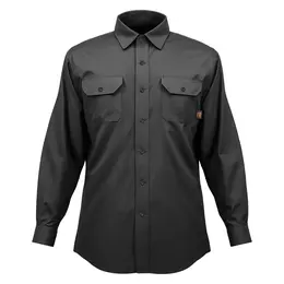 Flame Resistant Welding Jacket, 7oz. FR Shirts For Men, Machine Washable Cotton Heat-Resistant Welding Shirt, Meets ATPV 9.2 Cal/cm² Arc Rating - L Size