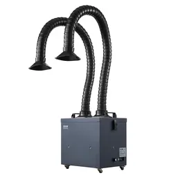 275W Soldering Fume Extractor, Dual Hoses, 4-Stage Filter, 380m³/h