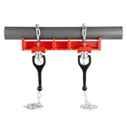 Pipe Welding Vise, 1/2" To 8" Pipe Welding Clamp With Dual Chains & Crank Handles, Heavy-Duty Cast Iron Welding Vise For A Variety Of Pipes