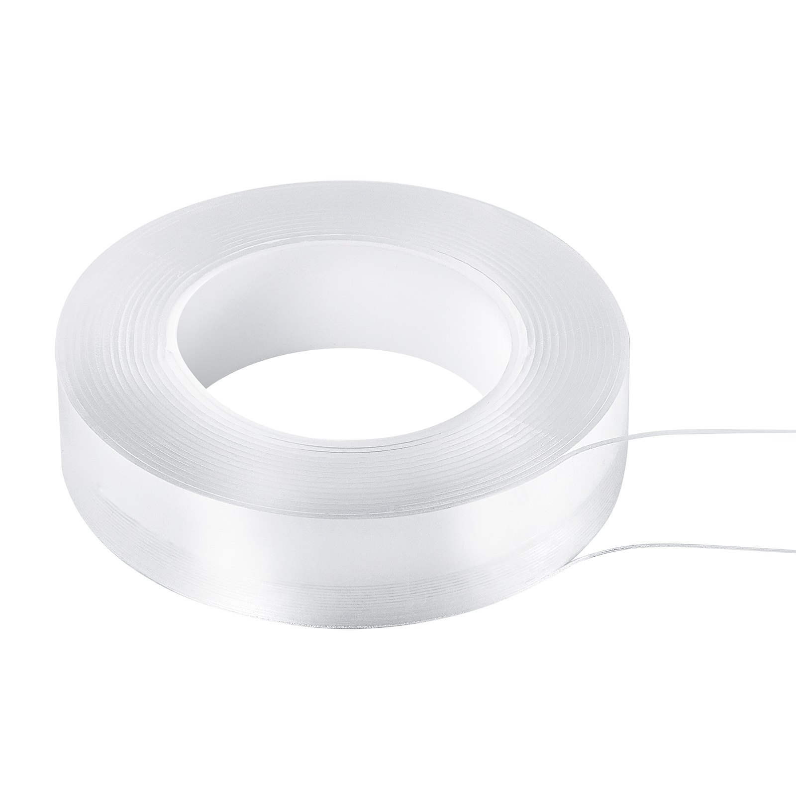 Double Sided Tape Heavy Duty, 16 Ft Long Nano Mounting Tape, Strong Adhesive & Reusable, Clear Two Sided Wall Tape, Removable Poster Picture Hanging Strips For Home, Office, Car, Outdoor Use