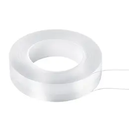 Double Sided Tape Heavy Duty, 16 Ft Long Nano Mounting Tape, Strong Adhesive & Reusable, Clear Two Sided Wall Tape, Removable Poster Picture Hanging Strips For Home, Office, Car, Outdoor Use