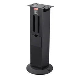 Bench Grinder Stand, Heavy-Duty Bench Grinder And Vise Floor Pedestal With 11" X 6.7" Mounting Plate, Grinding Wheel Storage Compartments & Cast Iron Base, Compatible With Most Bench Grinders