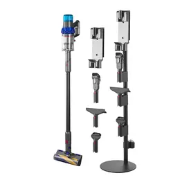 Vacuum Stand, Compatible With V7 V8 V10 V11 V12 V15 Series Upright Vacuum Cleaners & Accessories, Stable Vacuum Stand Holder With 4 Anti-slip Pads And 3 Clips For Storing 6 Brush Heads