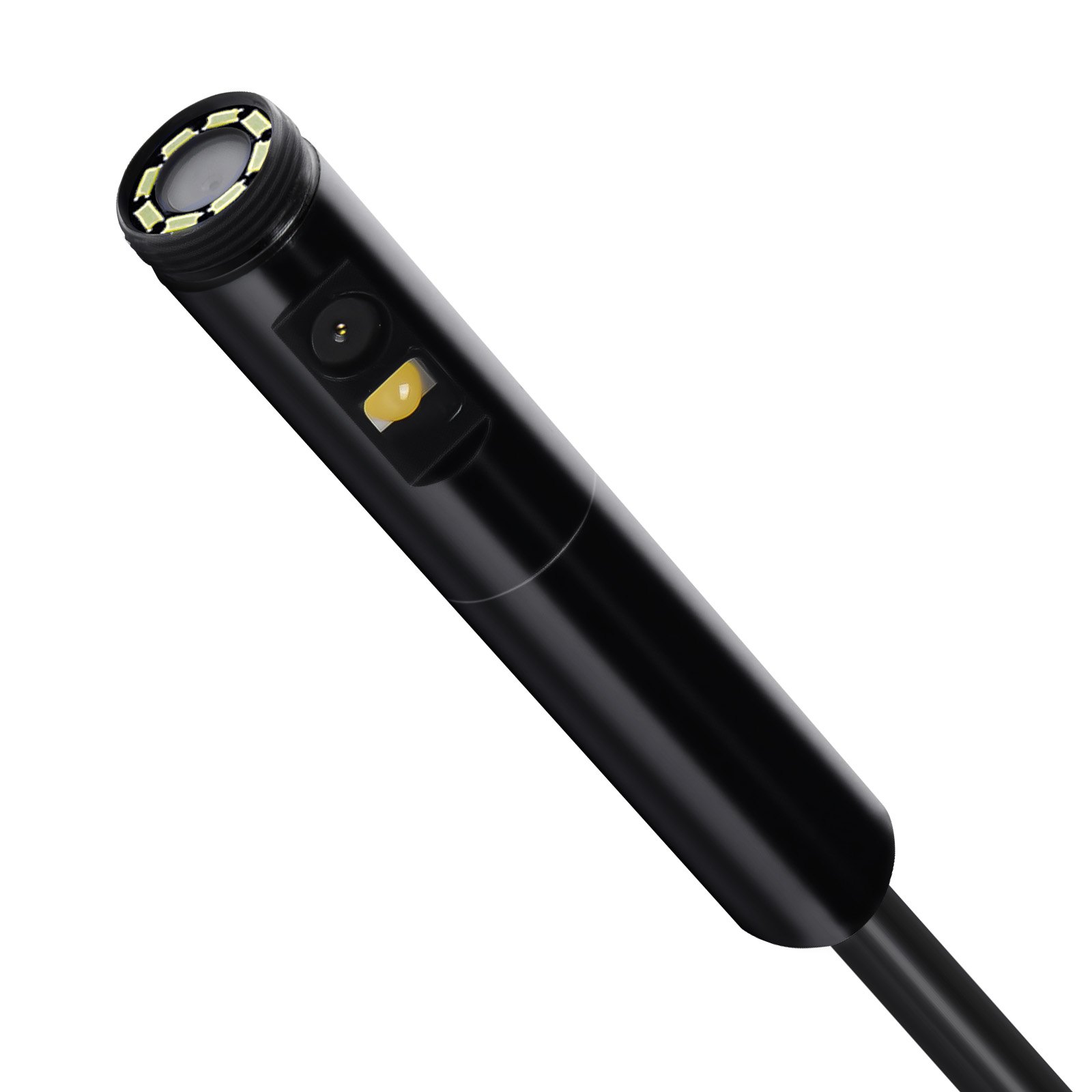 Endoscope Camera With Light, Dual Lens Borescope For Android & IOS, 1920P HD Inspection Camera With 8 + 1 LED Light, 2X Zoom, 16.4FT Snake Cable, IP67 Waterproof Snake Camera For Auto, Plumbing