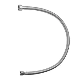 Faucet Hose Connector, 24-Inch Length, 3/8 Inch Comp X 1/2 Inch FIP 2-Pack Braided Stainless Steel Faucet Supply Line, Faucet Hose Connects Kitchen Bathroom Sink To Water Supply, Certified Safe