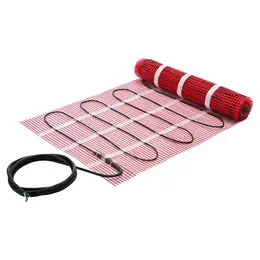 15 Sqft Self-Adhesive Mesh Floor Heating Mat System, 120V Electric Radiant Heated Floor System, With Smart Control Thermostat & Alarm, Easy Installation For Tile, Stone, Vinyl