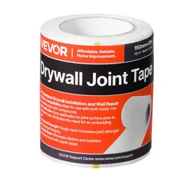 Drywall Mesh Tape, 5.91 Inch W X 98.43 Ft L Self-Adhesive Fiberglass Drywall Joint Tape, 12 Rolls Dry Wall Patch For Easy Sheetrock Ceiling Crack Repair, To Achieve Smooth Even Wall Surface