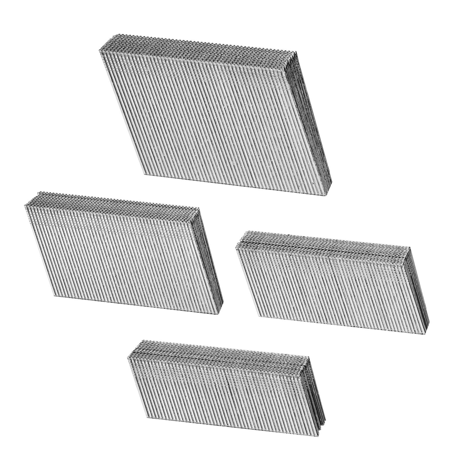 16 Gauge Finish Nails, 20-Degree Angled Finishing Nails, 2000-Count (2-1/2 In, 2 In, 1-1/2 In, 1-1/4 In, 500 Per Size) Finishing Nail, Galvanized Brad Nail, For 16GA 20° Angled Finish Nailers