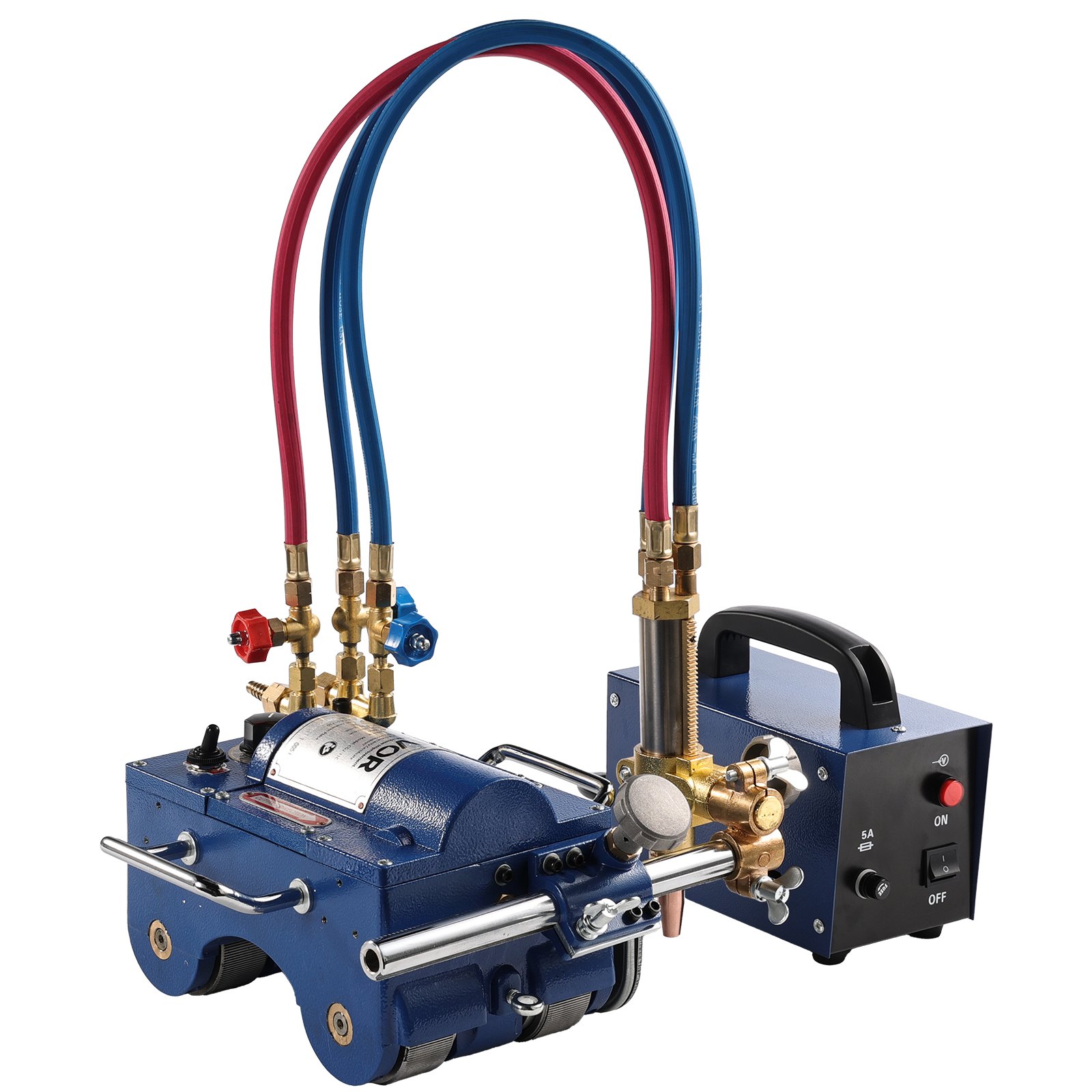 Electromagnetic Gas Pipe Cutting Machine, 2"-30"/Min Automatic Pipe Beveler For 0.2"-4" Thick Tube, Features 3 Tips & Adjustable Angles, Torch Burner Beveler, Magnetic Gas Machine 110V CG2-11C