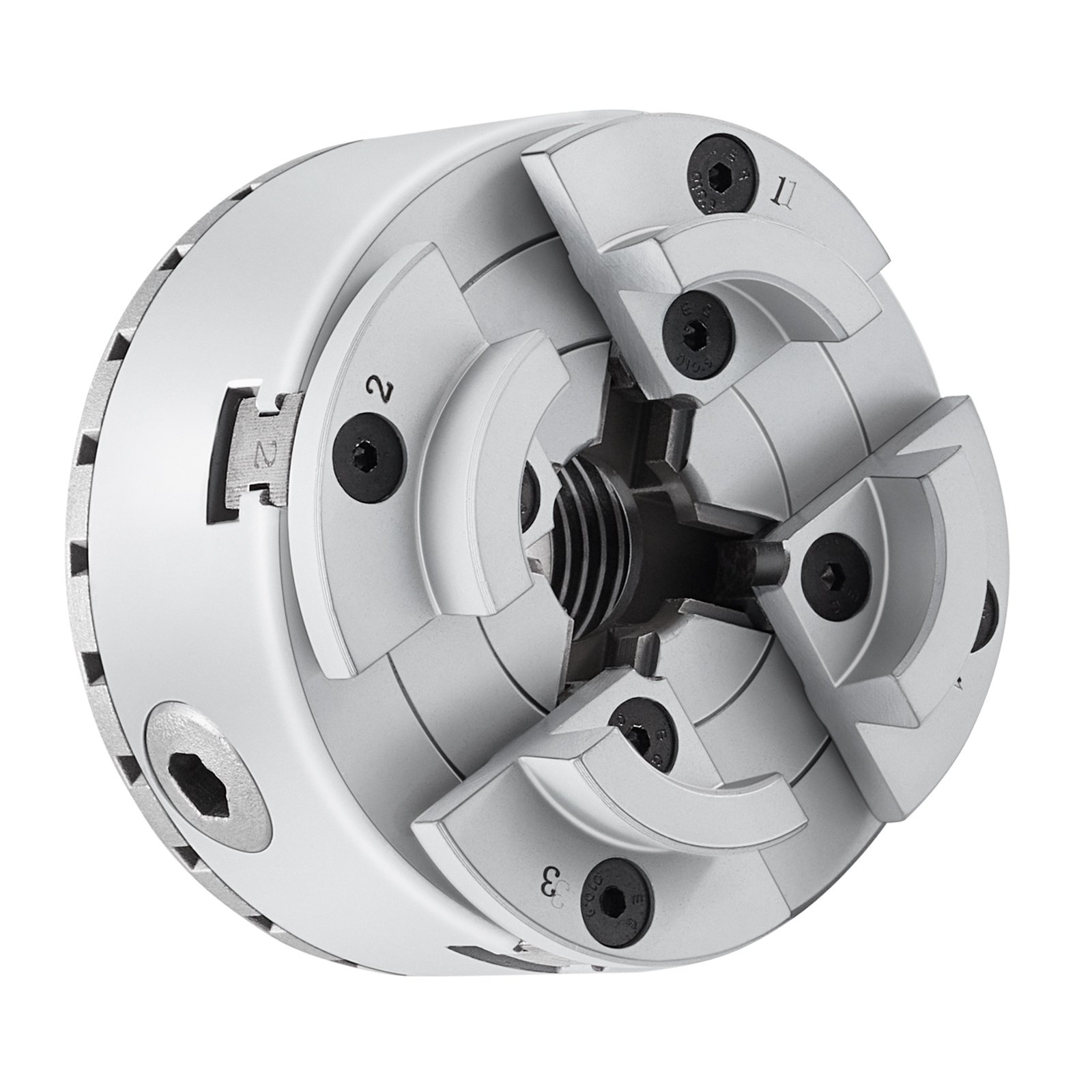KP96 Lathe Chuck, 4-Jaw 3.75" Diameter, Metal Lathe Chuck Turning Machine Accessories, Self-centering Tool, For Lathe, Precision Machining, Grinding Machines, Milling Machines