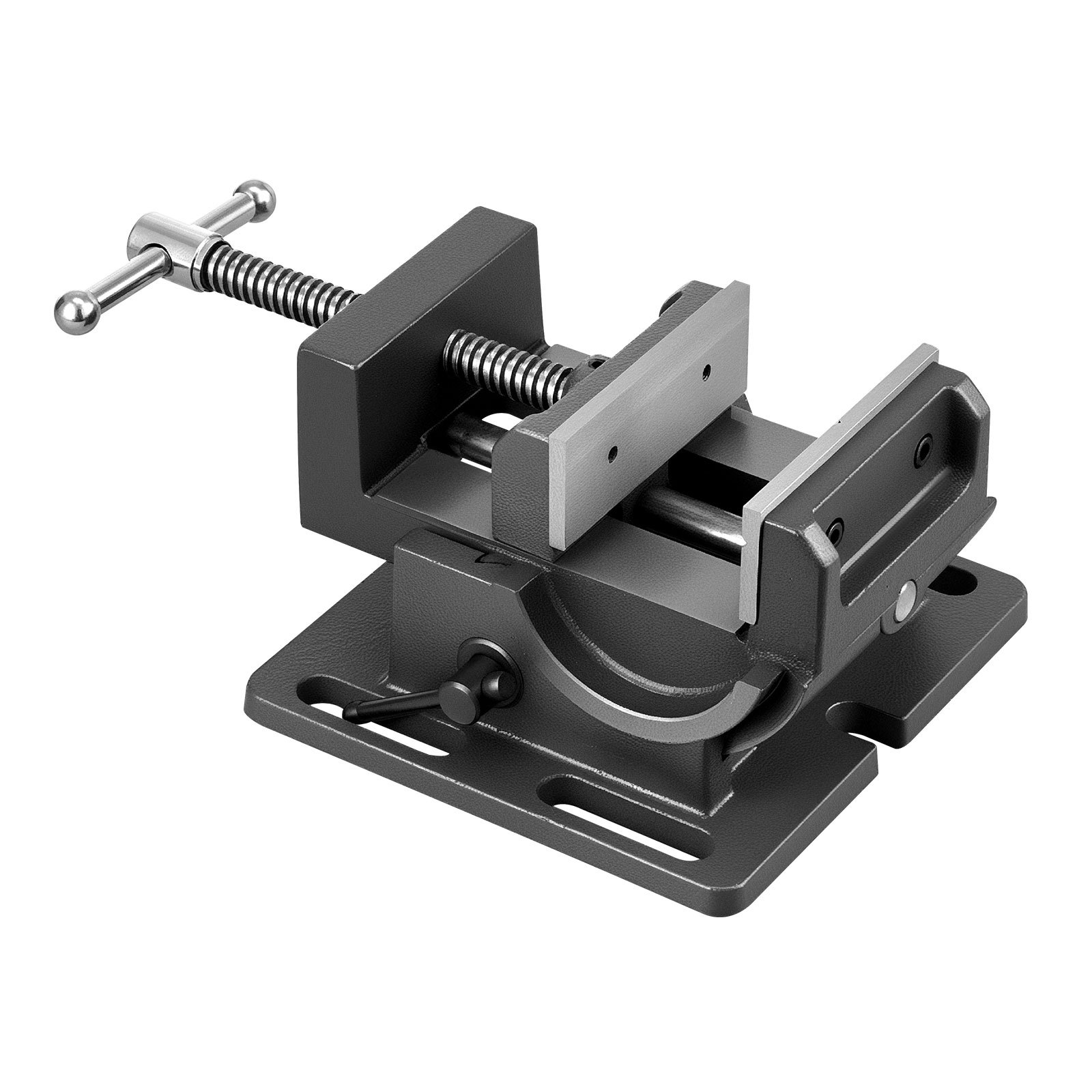 Tilting Vise, 4.25 Inch Jaw Width, Portable Drill Press Bench Vise, 0–90° Adjustable Tilt, Durable Cast Iron Construction, Workbench Vice For Woodworking, For Benchtops And Drill Presses, Black