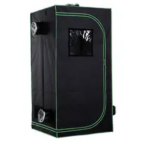 Product image of Grow Tent, Mylar, Adjustable Vents, Floor Tray, 80 x 80 x 160 cm