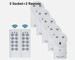 1-5 Remote Control Sockets Wireless  Home Mains Power Outlet Pack UK Plug