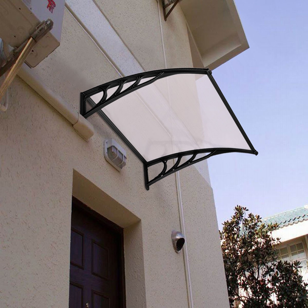 HT-1 0 0 X 96cm Household Application Door & Window Rain Cover Eaves Black Holder
