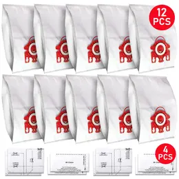 Red 12x Vacuum Cleaner Bags For Miele FJM Hyclean 3D GN C2 C3 S2 S5 S8 S5211 S5210