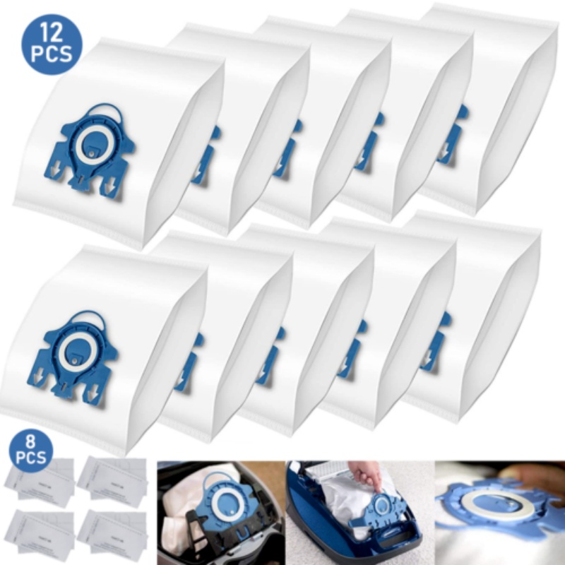 12x Vacuum Cleaner Bags For Miele FJM Hyclean 3D GN C2 C3 S2 S5 S8 S5211 S5210