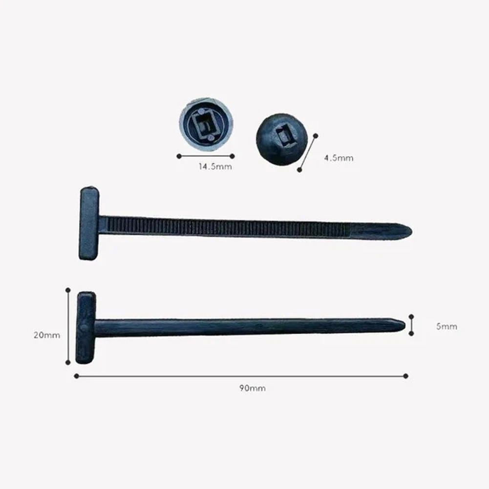 50PCS Nylon Cable Tie Buckle Heavy Duty Self-Locking Zip Ties Holder Universal