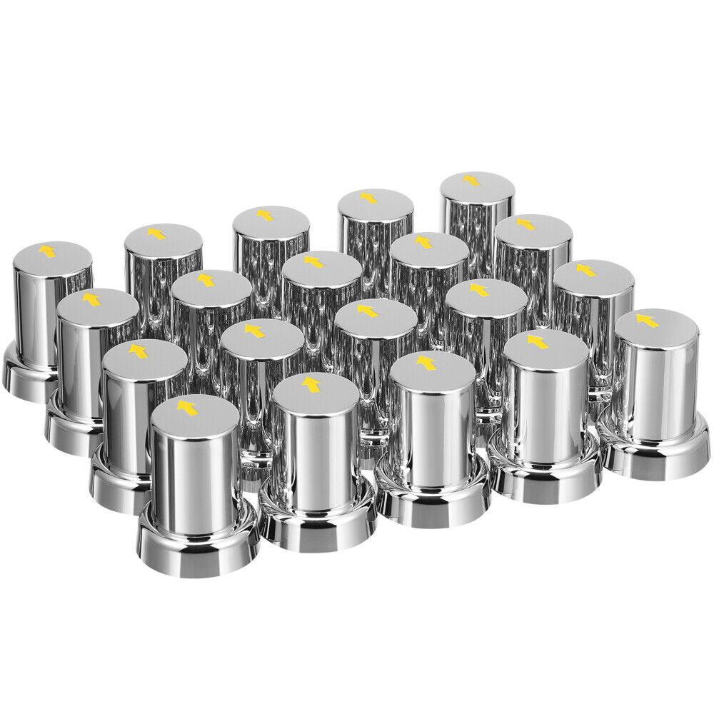 20PCS ABS Wheel Nut Covers Safety Arrow Chrome Caps For Trucks Trailers Bus AU