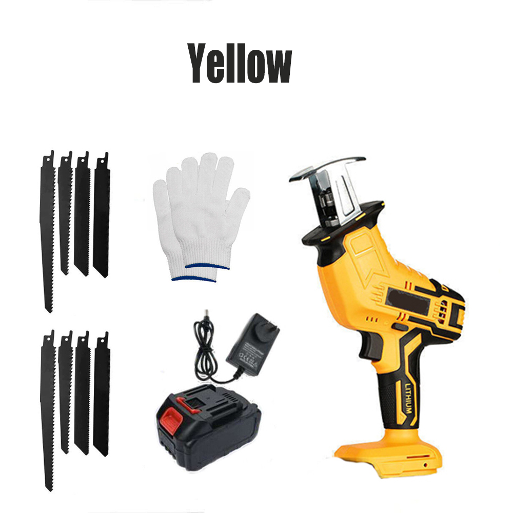 Cordless Reciprocating Saw Cutter  4 12 For M Akita 18v Battery  Yellow 1 Battery