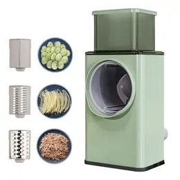 Multifunction Vegetable Cutter Slicer Hand Rotary Grater Shredder Roller N Q1Q4